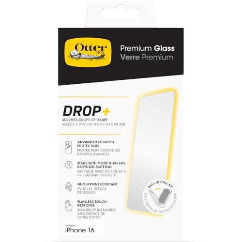 OtterBox iPhone 16 Premium Glass Screen Protector