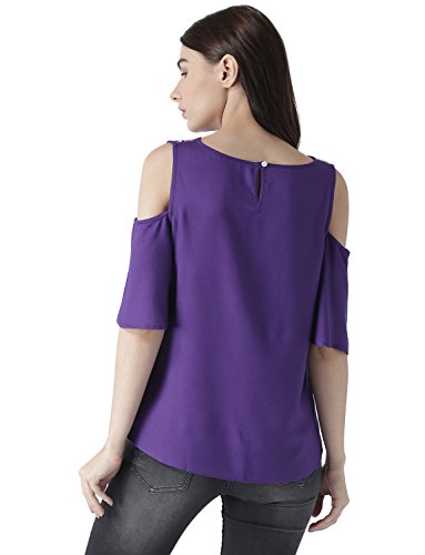 Image of MsFQ Women's Plain Regular fit Top (FTSF401794-Purple-XXL Purple 2XL)