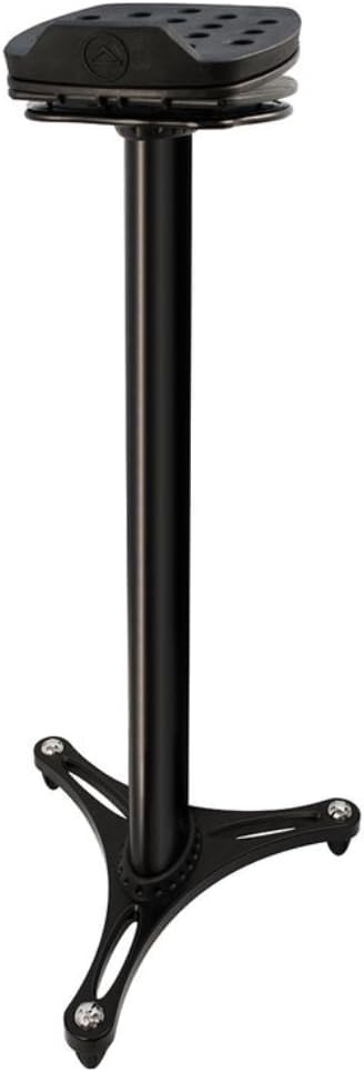 Ultimate Support MS-100 MS Series Professional Column Studio Monitor Stands Pair w/Adjustable Angle and Axis - Black