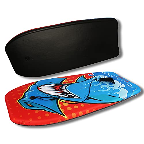 Body Boards For Beach, 37In/41 In Lightweight Bodyboard With Coiled Wrist Leash For Adults Surfboard Ocean Body Board Eps Deck And High-Speed Hdpe Slick Bottom Durable #TOP2