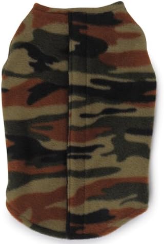 Zack & Zoey Polyester Printed Fleece Dog Ripstop Chest Vest, Camo, Small