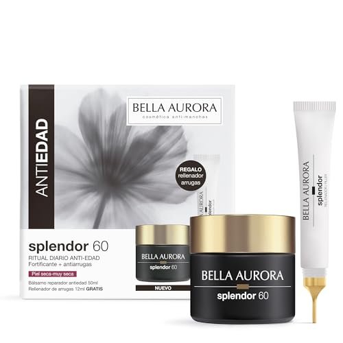 Pack Splendor 60 · Ritual Diario Antiedad Fortificante para Piel Seca o Muy Seca | Bálsamo Reparador + Rellenador de Arrugas | Nutre Intensamente, Reafirma y Alisa Arrugas Profundas | 50 ml + 12 ml