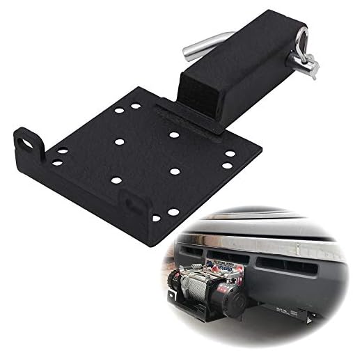 ELITEWILL 2" Receiver Universal Trailer Hitch Winch Mount Plate for ATV UTV Winch Cradle Mounting Bracket