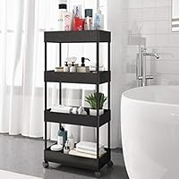 ★ラック バスルーム シャンプー台　キッチン Amazon｜浴室用ラック 棚フロアタイプ可動バスルーム収納バスルーム