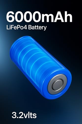 Image of 6000mahLiFepo4 Cell, HX 32700-3.2V Lithium ion Phosphate,2000+ Duty Cycle,Lithium ion Phosphate BIS Approved A Grade Cells I Pack of 4 Nos I for DIY Battery Pack Making of 12V,6Ah, Solar Projects