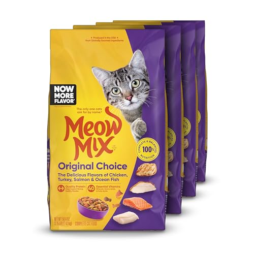 Meow Mix Original Choice Dry Cat Food, 3.15 Pound (Pack of 4)