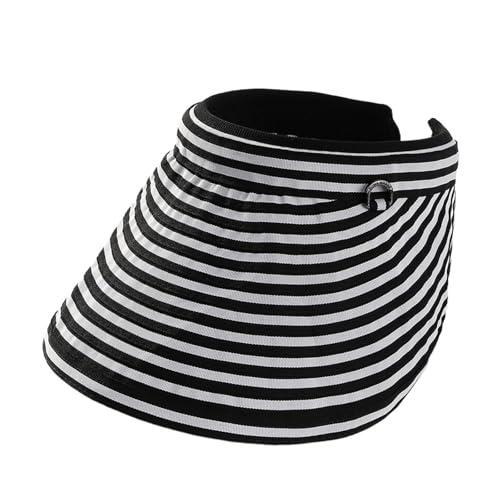Sun Hats For Hats Sombreros de paja de verano for mujer, gorras de vacaciones en la playa, sombrero con visera vacía, cabezas grandes plegables, ala ancha, sombrero for el sol al aire libre For Travel