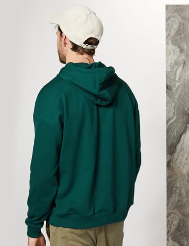 Image of Amazon Brand - INKAST Men Cotton Rich Heavy Weight Hooded Sweatshirt (Oversized)