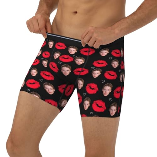 Personalized Boxers Custom Underwear with Face Customized Gifts for Men Husband Boyfriend Valentines Day Gifts for Him3