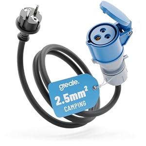 Greate 16A Schuko auf CEE Adapter 150cm