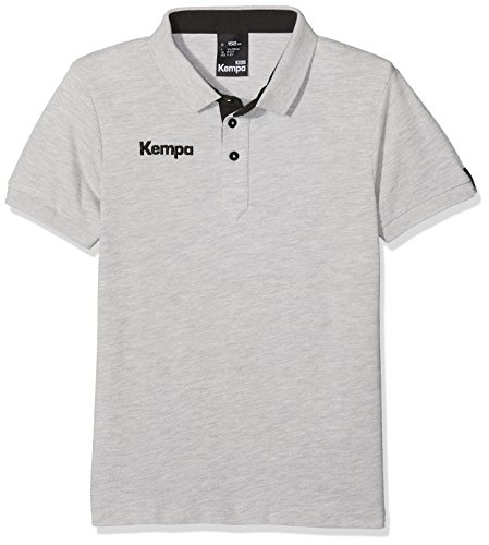  Kempa Prime Polo Enfant Gris Mélange/Noir FR :...