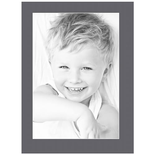 13x19 Granite/Mountain Grey Custom Mat for Picture Frame with 9x15 Opening Size (Mat Only, Frame NOT Included) - 9 Pack