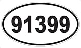 US Decal, Inc. Number 91399 Oval Sticker
