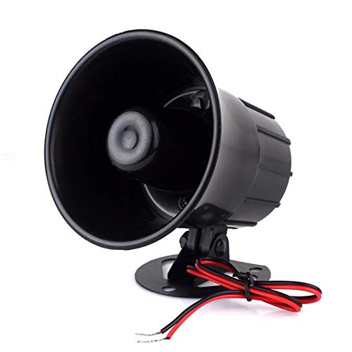 Wired Alarm Siren Horn 15W Dc 6 To 12V Security Siren With Bracket For Home Security Alarm System #TOP6