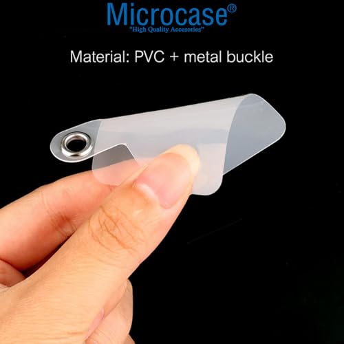 Microcase Telefon İp Askılıklar için Plastik Tutacak Bağlantı Parçası Şeffaf-AL4831 5 Adet