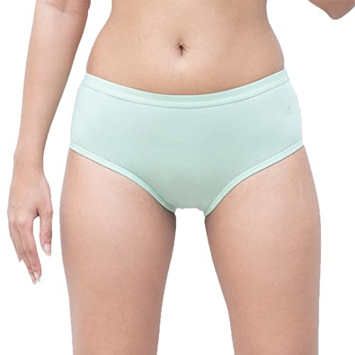 Image of Organic Cotton Everyday Panties for Women- Soft & Stretchable Fabric, No Marks Waistband, Antibacterial & Anti Odor, Full Coverage, Plus Size, Life 2-3 Years- Hipster(3 pc)
