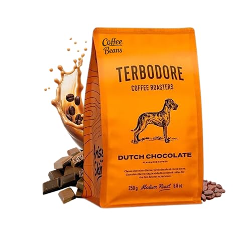 Terbodore | Dutch Chocolate Coffee Beans 250g Bag Whole Arabica Beans