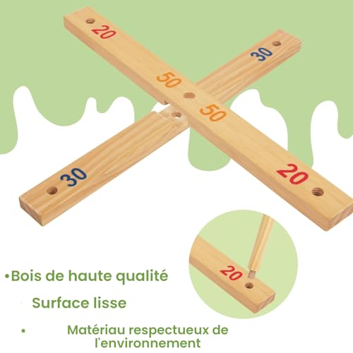 Jeu de Lancer d'Anneaux Activité Intérieure et Extérieure de Jardin - 4