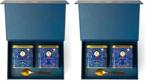 Image of Taj Mahal gift pack 100g*2 Teas with One Spoon, Medium Caffeine (Pack of 2)