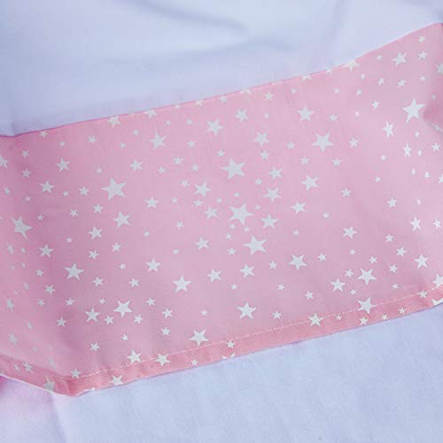 Jogo De Lençol De Mini Cama Tecido 4 Peças Sonhar Rosa., Minha Casa Baby, Rosa