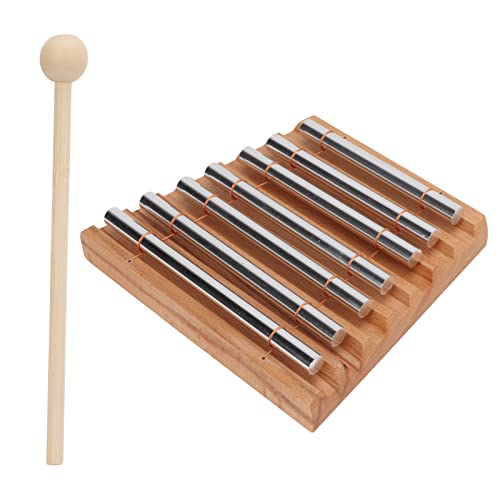 Carrilhão de Energia, Instrumento de Percussão de Sinos Manuais de 7 Tons Com Maço para Gerenciament