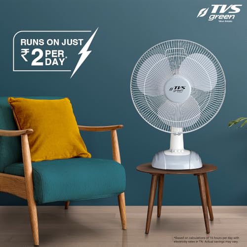 Image of Zesto Table Fans 400mm | Energy Efficient Portable Fan | 3 Years Warranty | Runs 25 hours on 1 unit of Electricity | Grey