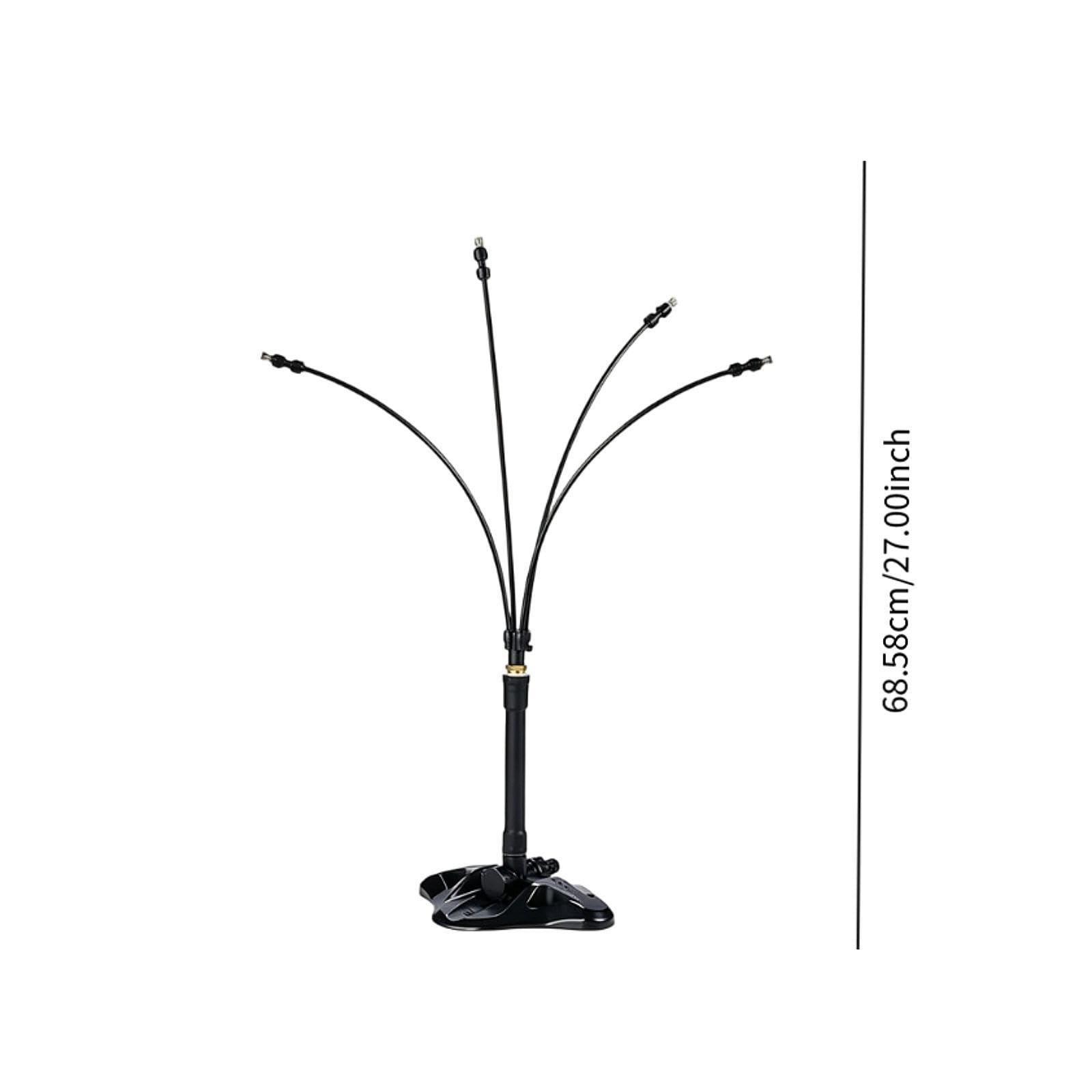 Nebulizzatore da Giardino Misting Esterno per Patio Tubazione con Spruzzo Regolabile in Materiale Pp Ottone Adatto per Piscina Barbecue, 1 Asta di Prolunga