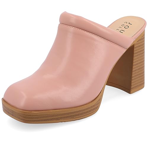 Journee Womens Tru Comfort Foam Izara Slip On Platform Mule Pumps