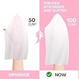 FCaeon Jednorazowy Ręcznik Kompresowany, Duży Compressed Towel, Gęsta Ściereczka do Twarzy, Przenośna Ściereczka Bawełniana Wielokrotnego Użytku do Podróży,Kempingu,Turystyki Pieszej(Różowy 50 Sztuk)