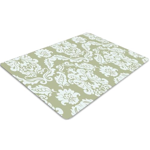 Tapis pour protection de sol rectangulaire imperméable 120x90 cm PVC vert
