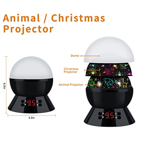 Night Light For Kids Animal Light Projector For Bedroom Baby Ceiling Light Star Projector With Timer Rotating Animal Night Light Gifts For Girls Boys Kids Room Decor #TOP5