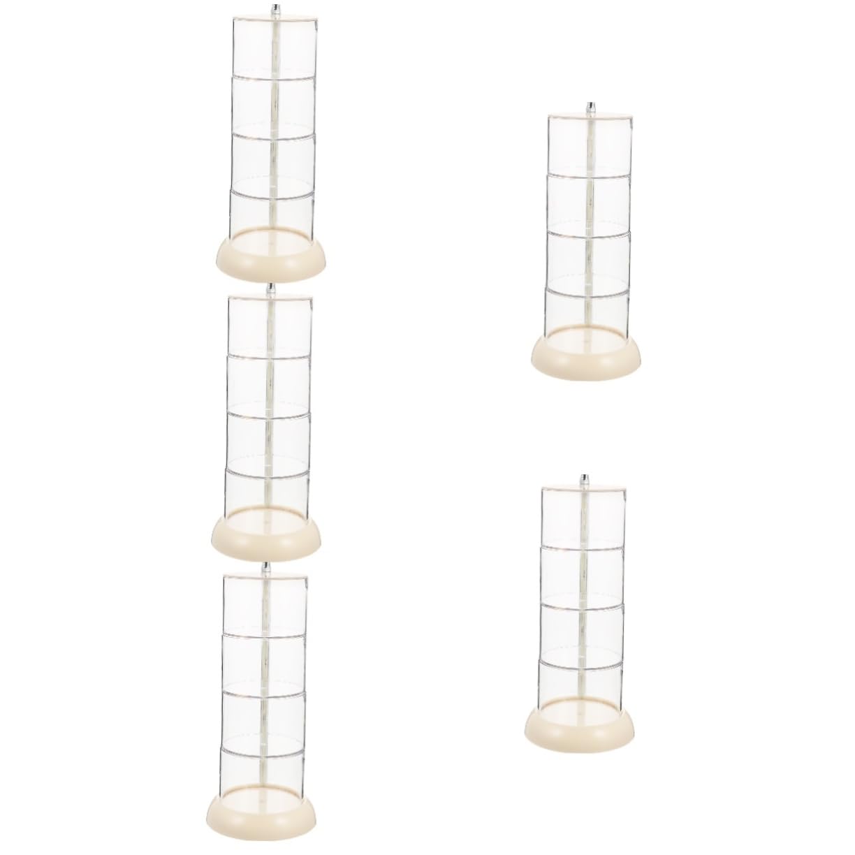 Healeved 5 Piezas caja de almacenamiento de soplo de polvo almohadillas de algodón Práctico soporte para esponja de maquillaje. bolsas almacenaje bolsas de almacenamiento a prueba de polvo