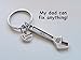 JewelryEveryday Wrench Keychain - My Dad Can Fix Anything; Fathers Gift Keychain