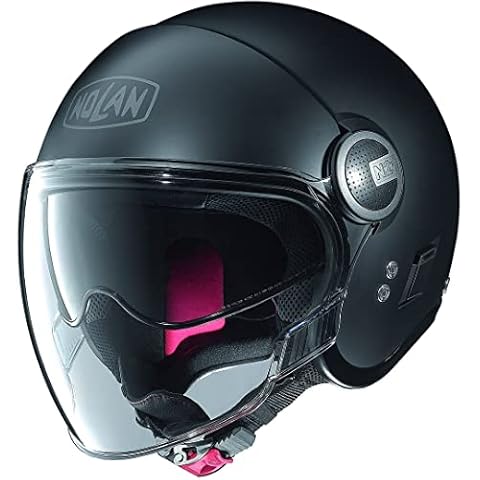 Nolan Casco N21 Jet Helmet Classic with Visor, Schwarz (Flat Black), XXXL Cover