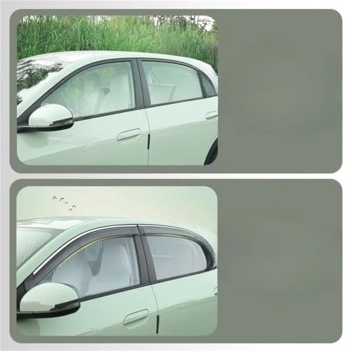 Protection contre la pluie Geely EX2 déflecteurs d'aération auto
