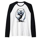 Oso polar Camiseta Manga Raglan