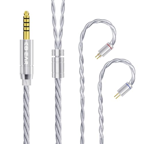 Amazon | 【KBEAR ST20】2pin 4.4mmリケーブル 5N単結晶銅銀