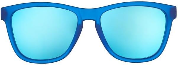 goodr Falkor's Fever Dream Polarized Sunglasses for Men & Women, Medium Sized (OG), Dark Blue Translucent Frame with Light Blue Mirrored Reflective Lenses, UV400 Protection, No Slip, No Bounce - Image 3