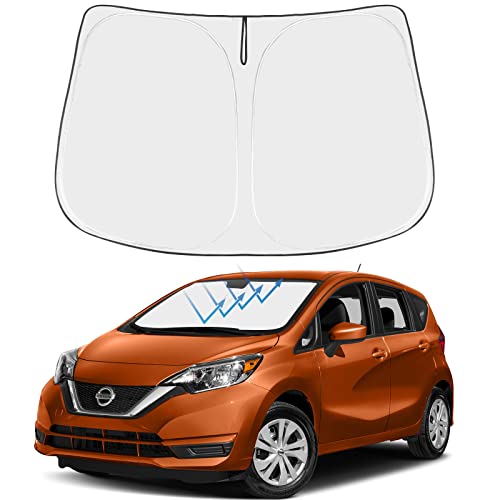 Image of Proadsy 2026 Upgrade Front Windshield Sun Shade Foldable Sunshade Protector Custom Fit 2015-2019 Nissan Versa Sedan Accessories
