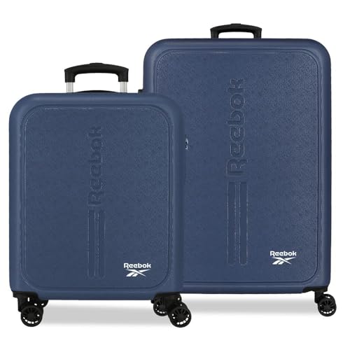 Set de bagages Reebok Boston Marine rigide en ABS 56L