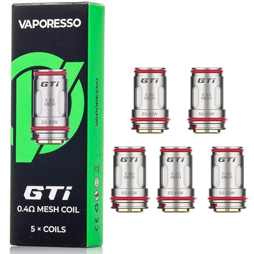 Vaporesso GTi Mesh Coil 0.4ohm | 5pcs Original Vaporesso Head Vaporizer For E Cigarette iTank Pod Target 100 Target 200 Target 80 Kit (GTi Mesh coil 0.4ohm)