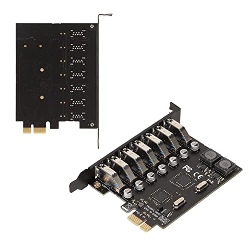 CCYLEZ Scheda PCIE a USB 3.0 7 Porte, Scheda
