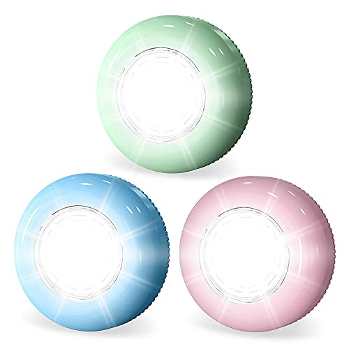 Push Lights, 3 Pack Small Wireless LED Night Light Stick on Anywhere Battery Powered Tap Light for Bedroom Bathroom Kitchen Toilet Closet Cabinet Stair Indoor Outdoor