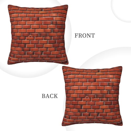 Housses de coussin velours canapé lit : décoration cocooning brique