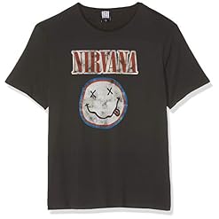 Amplified Nirvana-Colour Smiley T-Shirt Homme - Les Beatles, Paul McCartney, John Lennon, RIngo Starr, George Harrison