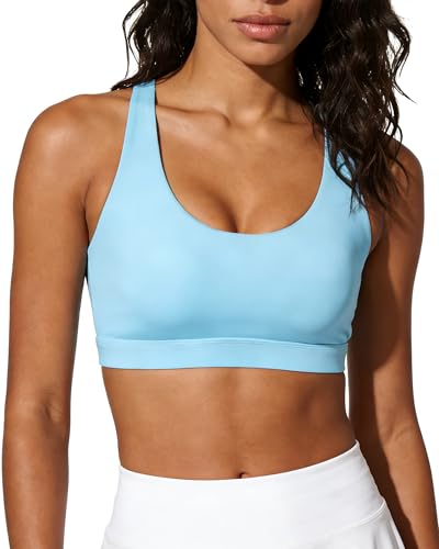 Image of Sports Bras for Women, High Impact Sports Bra - Racerback Running Bra Padded Yoga Bra, Workout Crop Tank Tops Longline
