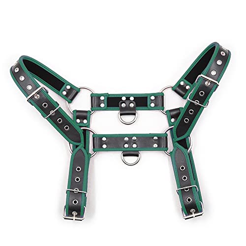 Image of Men's Faux Leather Body Chest Harness Belt Shoulder Cage Belt Party Costume