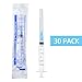 30 Pack 3ML/CC Plastic Syringe Set with 23Ga, Individually Sealed Packaging, for Scientific Lab, Industrial Dispensing and Liquid Measuring Application