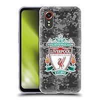 Head Case Designs Officially Licensed Liverpool Football Club Marble Black Crest Leather Book Wallet Cover Compatible With Samsung Galaxy S9