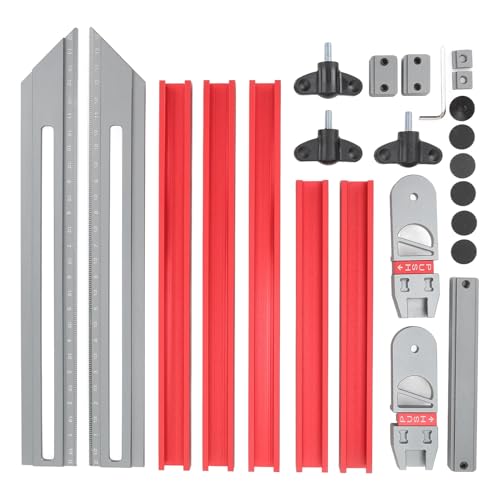 Stair Tread Template Tool, Stair Jig, Stair Tread Gauge, Aluminum Alloy Stair Tread Measuring Tool Jig, Stair Template Tool for Handrail Windowsill Shelf Layout Tool - Image 9